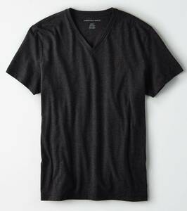 * AE アメリカンイーグル シンプル Ｖネック Ｔ Tシャツ M / Charcoal *