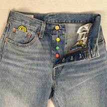 Levi's SUPER MARIO リーバイス スーパーマリオ 501 86337-0000 デニム パンツ ジーンズ W26 L26 ボタンフライ セルビッチ 革パッチ_画像5