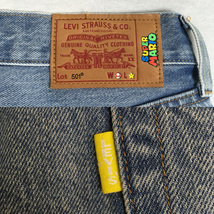 Levi's SUPER MARIO リーバイス スーパーマリオ 501 86337-0000 デニム パンツ ジーンズ W26 L26 ボタンフライ セルビッチ 革パッチ_画像9