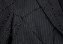 イッセイミヤケISSEY MIYAKE A-POC INSIDE タックデザインシャドーストライプジャケット 黒2 【レディース】_画像7