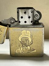 ZIPPO ジッポライター　ゴールドカラー　怪人　タバコ_画像5