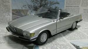 * out of print * Franklin Mint *1/24*1973 Mercedes-Benz 450SL Roadster silver 