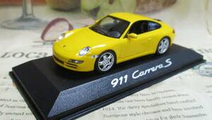 ★レア絶版*ディーラー限定*Minichamps PMA*1/43*Porsche 911 (997) Carrera S 2005 イエロー