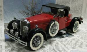 * out of print * Franklin Mint *1/24*1928 Stutz Black Hawk Speedster red / black 