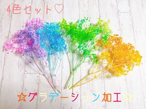 加工花材☆ミリオンスター4色セット♪