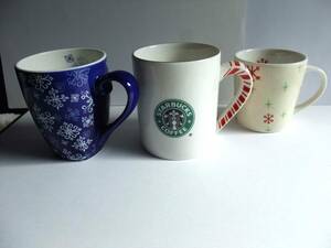 STARBUCKS　スターバックス　ホリデー　マグカップ　3個セット　2001年～2002年　3客セット　中古　スタバ