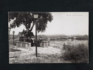 ｈ□　戦前絵葉書　牡丹江牡丹公園　建造物　中国　支那　風景　光景　景色　/pc134