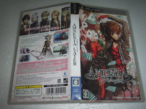  中古 PSP アムネシア レイター AMNESIA LATER 動作保証 同梱可