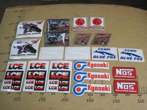  prompt decision former times 2 wheel sticker unused goods 9 kind 20 point Cafe Racer and so on /LCE Yoshimura /Kyoseki/ blue FOX/freti-