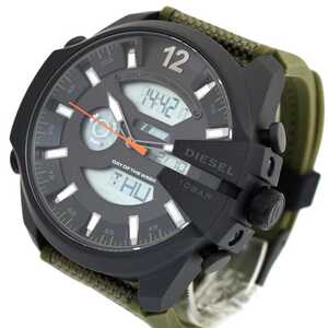  diesel DIESEL wristwatch DZ4549 men's mega chief MEGA CHIEF quartz black khaki 