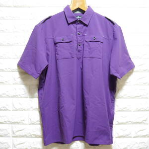 F6 * MUNSINGWEAR * Munsingwear wear short sleeves shirt purple series used size LL