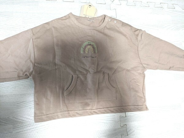 新品　バースデイ　しまむら　ロンT　虹 長袖Tシャツ Tシャツ ユニクロ　レインボー　 トップス　刺繍　綿100%