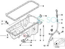 BMW E82 E87 E88 F20 F21 F22 F23 オイルレベルセンサー シールリング 116i 118i 120i 130i 135i M135iX 220i M235i 12611744292_画像2