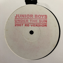 Junior Boys / Under The Sun 2007 Re-Version [Domino RUG257T] 片面プレス バレアリック_画像2