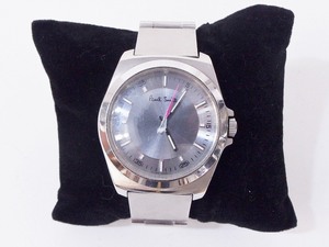 ポールスミス Paul Smith クォーツ　腕時計　グレー文字盤　※風防キズ有り シルバー nm4220184502