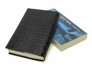  postage included *. repairs .... recycle leather book cover * new book comics novels size * black ko type pushed . black 