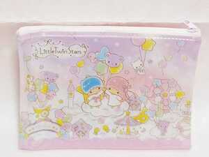  new goods unused *ki Kirara * vinyl pouch * Flat pouch * Little Twin Stars *