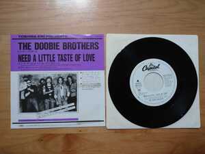 ★ドゥービー・ブラザーズ The Doobie Brothers ★Need A Little Taste Of Love★レコード★見本盤★中古品★ジャケットシール跡あり
