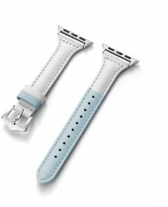 Apple Watch Apple Watch Band Кожаный ремень кожаный ремень Ladies Slim Type 38/40/41 мм серии 2345678SE Совместимый с синим белым