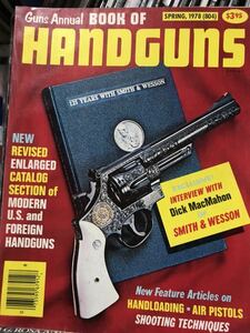 同梱取置歓迎古洋書「GUN annual book of HANDGUNS 」1978年度版銃鉄砲武器兵器ピストルリボルバー s&w