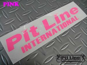 PITLINE ステッカー[ INT'L]ピンク★ピットライン ハイドロ