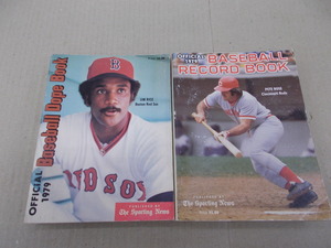 ＊洋書　1979 OFFICIAL BASEBALL RECORD BOOK、1979 BASEBALL DOPE BOOK　2冊セット