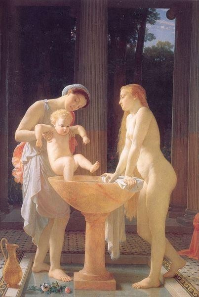 유화 Charles Gleyre_Bathers MA1897, 그림, 오일 페인팅, 초상화