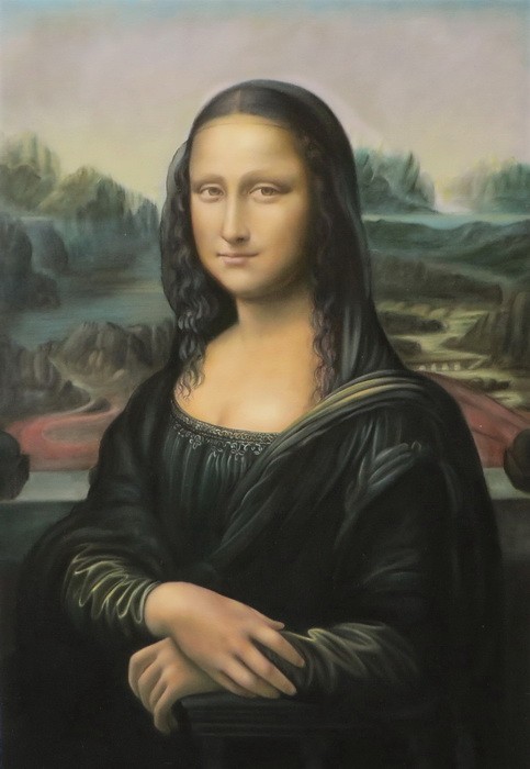 Ölgemälde: Da Vincis Meisterwerk, Mona Lisa MA132, Malerei, Ölgemälde, Porträts