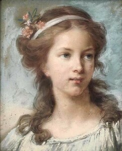 油絵 エリザベート・ルイーズ・ヴィジェ・ルブランの名作_ 少女の肖像 ma1505