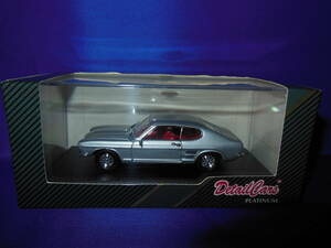 1/43　フォード　カプリ　2300GT　1969年　シルバー　FORD　CAPRI　ディテイルカーズプラティナム　DETAIL CARS PLATINUM