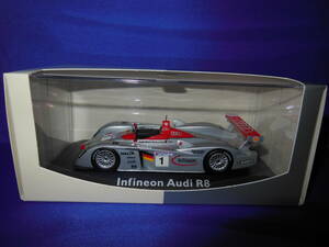 1/43　アウディ　INFINEON　AUDI　R8　NO.1　プロトタイプレーシングカー　MINICHAMPS　ミニチャンプス