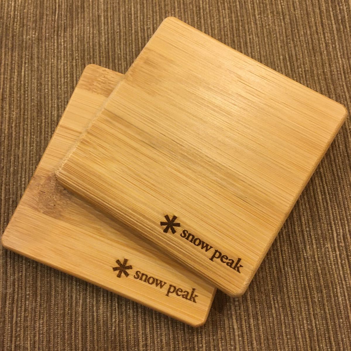 品質満点! Snow Peak スノーピーク 竹コースター4枚 agapeeurope.org