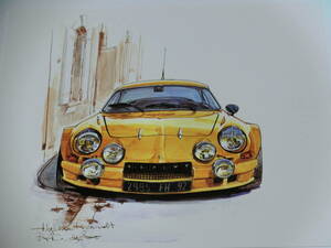 Bow illustration -116/ alpine Renault A110 1600S / Alpine Renault A110 1600S // last. 1 sheets / new same ultimate beautiful 