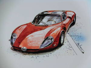 Лук иллюстрация-057/Alfa Romeo 33/2 Stradale/Alfa-Romeo 33/2 Stradale // Последний/новый