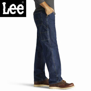 W31×30★Lee カーペンターパンツ/インディゴ CARPENTER LOOSE FIT STRAIGHT LEG 2877940 ペインター ワークパンツ アメリカ正規 (1039)