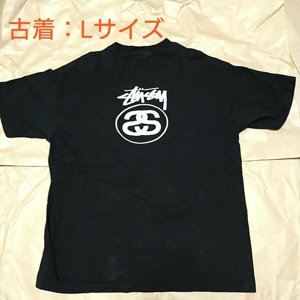 【貴重・古着】ビンテージ STUSSY シャネルTシャツ 　Lサイズ　