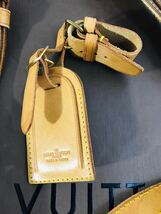 １円★ ルイヴィトン LOUIS VUITTON ショルダーストラップ ヌメ革 ショルダーベルト ポワニエ ネームタグ有 キーポルショルダー used _画像2