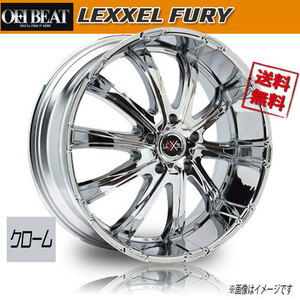 ホイール新品 1本のみ OFFBEAT LEXXEL FURY クローム 24インチ 5H150 10J+45 110.5 業販4本購入で送料無料