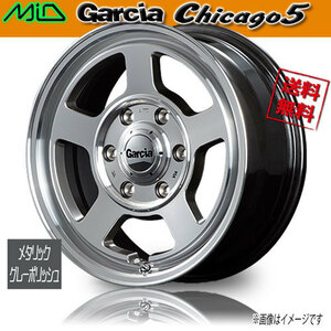 ホイール新品 4本セット マルカ GARCIA Chicago5 メタリックグレーポリッシュ 16インチ 6H139.7 6.5J+38 φ106.1 業販4本購入で送料無料