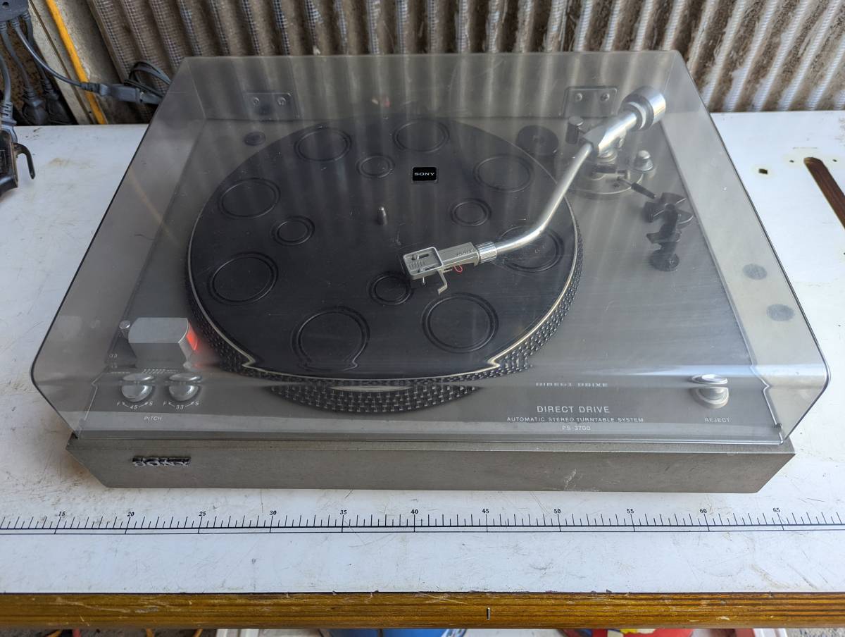 大特価!! PS-3700 SONY 動作品 レコードプレーヤー カートリッジ付 D.D