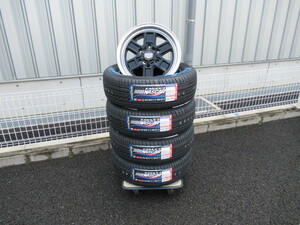 RAYS TBR TB-01 16x6.5 +38 6-139.7 ブラック/リムDC GY NASCAR 215/65R16セット 200系ハイエース レジアスエース