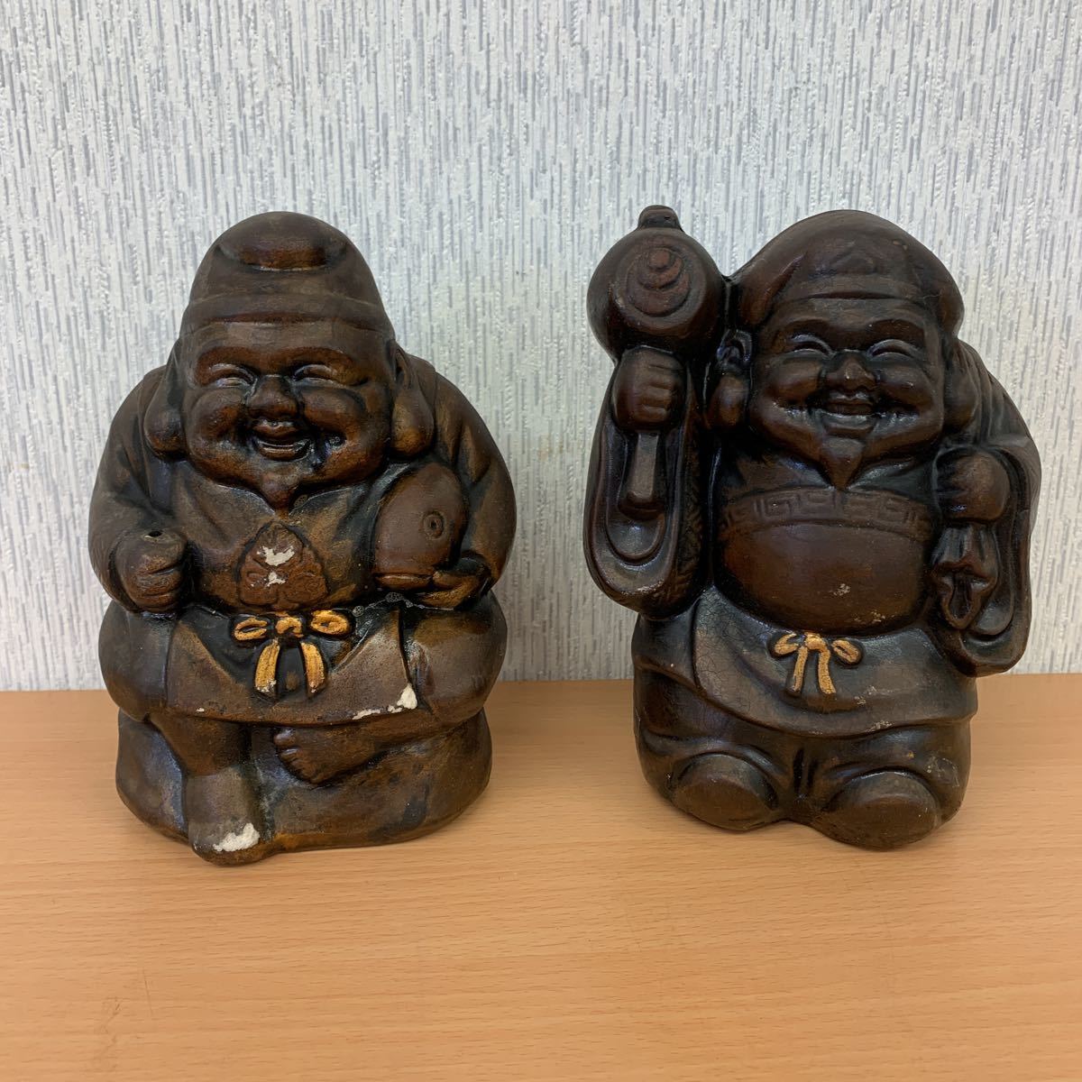 有名な高級ブランド 恵比寿さん、陶器面壁掛け 最終価格
