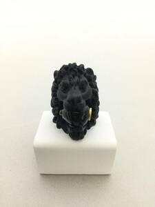 GUCCI Gucci lion head black ring accessory [C324837]