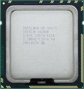 Intel Xeon X5672 SLBYK 4C 3.2GHz 12MB 95W LGA1366 DDR3-1333