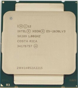 2個セット Intel Xeon E5-2630L v3 SR209 8C 1.8GHz 20MB 55W LGA2011-3 DDR4-1866