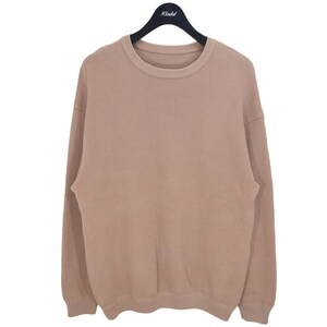 クレプスキュール crepuscule　 MOSS STITCH L／S SWEAT 度詰め鹿の子クルーネックニット 商品番号：8066000177625