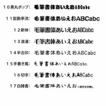 縦文字もOK 高級 反射 社名 オーダーメイド 一般書体 ５枚 文字 ステッカー オリジナル 10cm×55cm 以内 車 トラック バイク 日本語 (8)_画像3