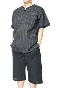 [...] jinbei Home wear ... weave cotton 80% flax 20% long pants black NS-2 M