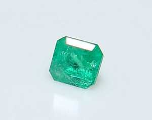  beautiful goods! emerald 0.18ct step loose (LA-5160)