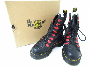 Dr.Martens ドクターマーチン NYBERG 高級花刺繍 ミルドナッパレザー 8ホール ブーツ 24069001 SIZE:UK3 ▼SH5643